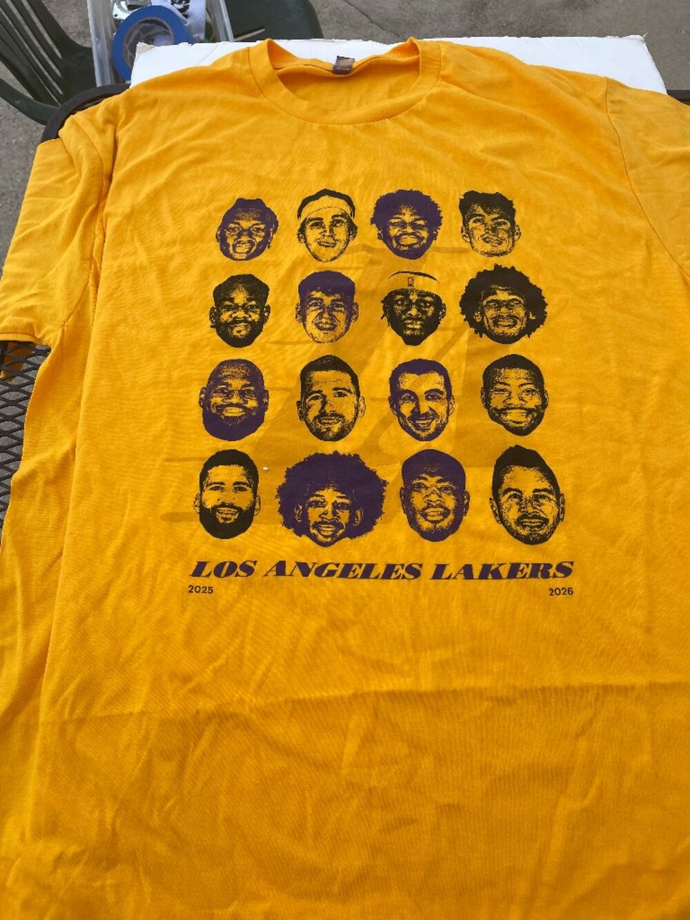 Los Angeles Lakers 2026 Playoffs Team Shirt SGA LeBron James Luka Doncic XL
